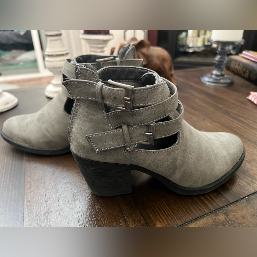 NEW gray booties